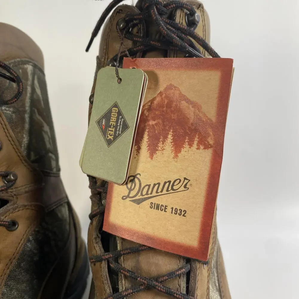 Danner Pronghorn Boots Mens Size 11.5 Brown Leather Gore-Tex 400G Camo Hunting